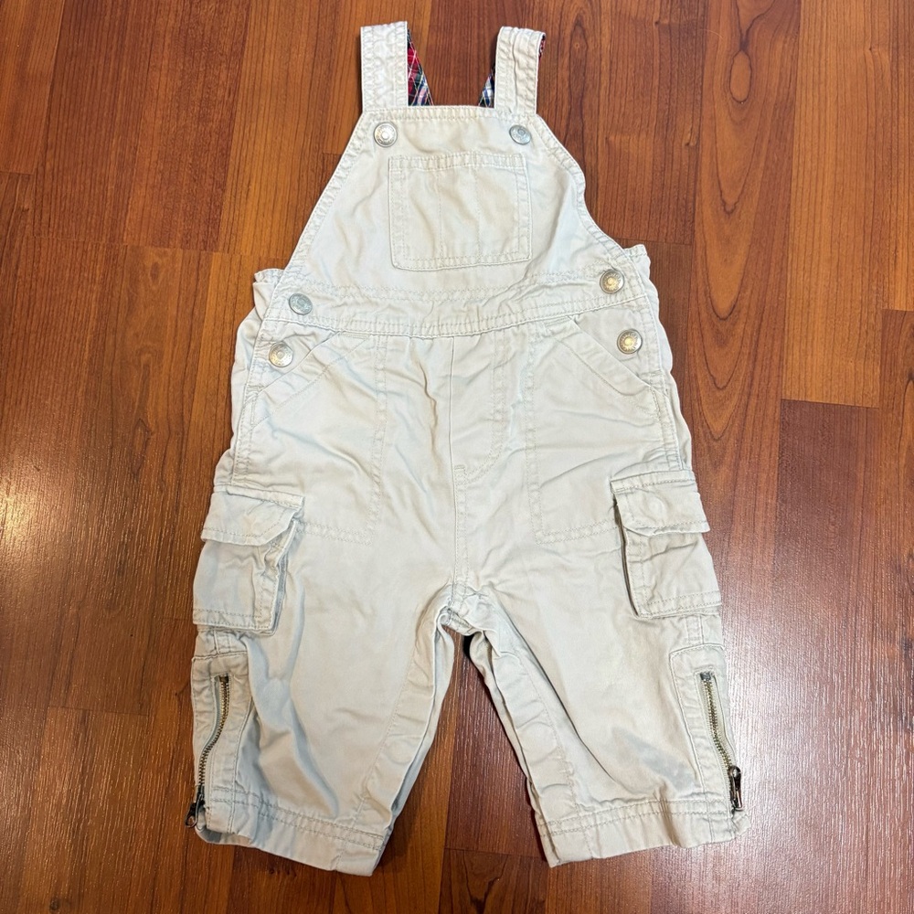 GAP Light Tan Baby Overalls 6-12 month